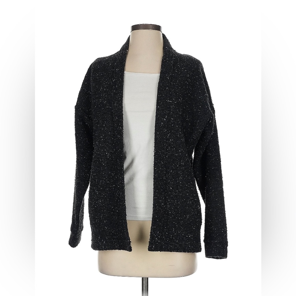 MIG make it good xs Black Open-Front Women's Sweater 310